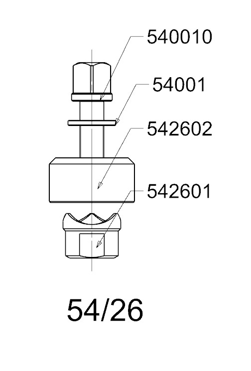 PERFORADOR REDONDO PARA CHAPA  FORZA  SERIE 54